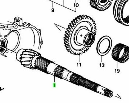 NEW Genuine Honda Transmission Countershaft Assembly Gearbox OEM 23220-PR8-F001