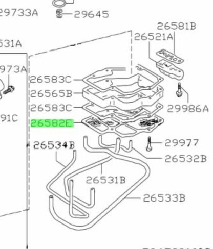 26582-57B00-000 Suzuki Screen,oil 2658257B00000, New Genuine OEM Part2