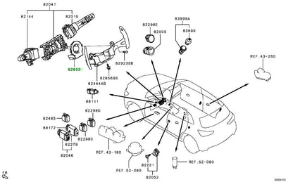 Genuine Mitsubishi Angle Sensor 8651A187