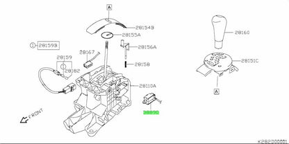 28610-62J10-000 Suzuki Solenoid assy,shift lock 2861062J10000, New Genuine OEM P0