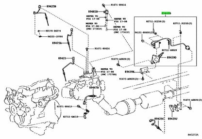 Genuine Toyota Land Cruiser Prado 150 1GD-FTV Diesel NOx Sensor 89460-0W0100