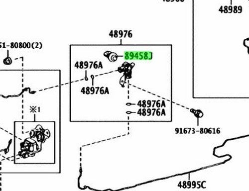 OEM Genuine TOYOTA Lexus Height Control Pressure Sensor 89458-12040 89458120401