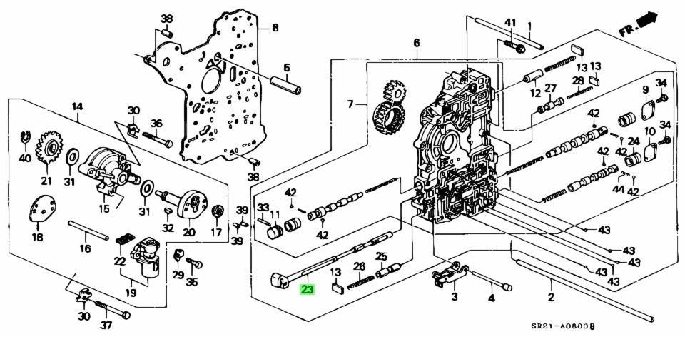 OEM Honda 27420-P24-J00 Manual Valve AT Transmission Civic EG Del Sol1