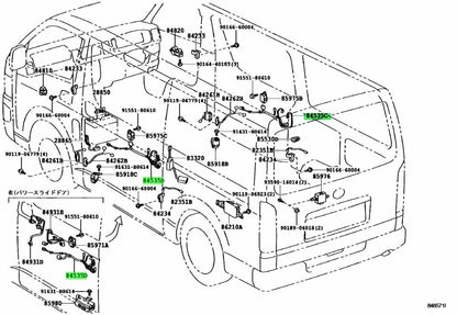 OEM SWITCH, DOOR LOCK R&L SET Genuine Toyota HiAce Van 200 84535-26220/262301