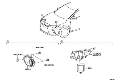 OEM Genuine TOYOTA Lexus Millimeter Wave Radar Sensor 88210-48190 88210481901
