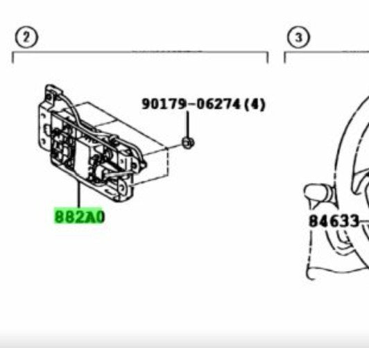 TOYOTA Sai Lexus HS250H Rear Millimeter Wave Radar Sensor 882A0-75010 882A0750102