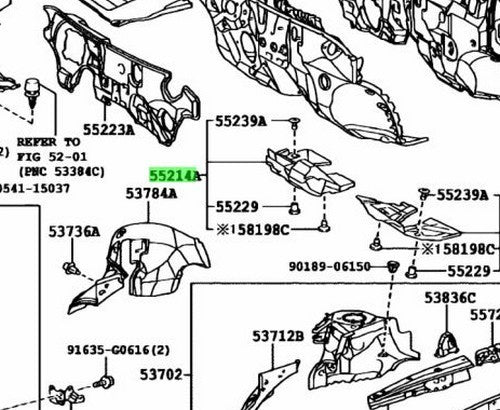 OEM Genuine TOYOTA Lexus RX270/350/450H Dash Panel InsulatorPad No.2 55214-480321