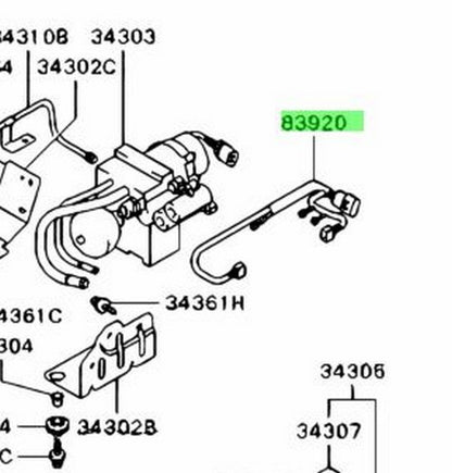 Genuine Mitsubishi Lancer Evo CT9A AYC Harness MR5800481