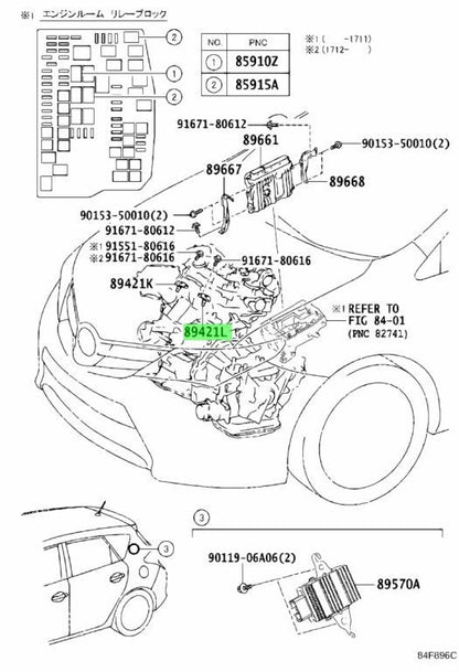 New Genuine Toyota Turbo Pressure Sensor 89421-78010 OEM1