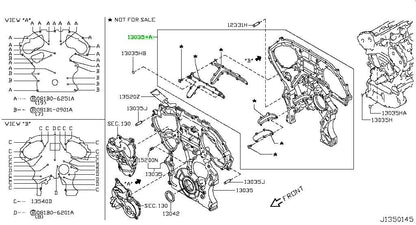 Genuine Nissan 350Z Z33 VQ35HR Front Timing Chain Cover 13500-JK24B OEM1