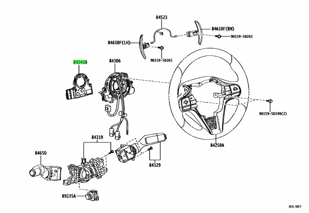 Genuine Toyota Steering Sensor 8924B-500501