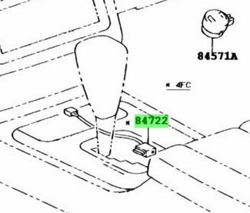 84722-20230 Toyota Switch, transmission control 8472220230, New Genuine OEM Part1