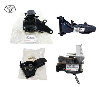 Toyota Genuine 12372-22080/12305-22250/12371-22140/12361-22090 Engine Mount Set0