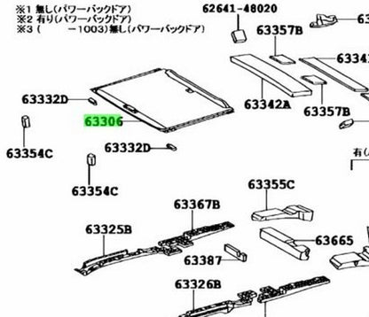 TOYOTA LEXUS RX270/350/450H Sunshade Trim Moon Roof LT Gray Trim 63306-48150-B01