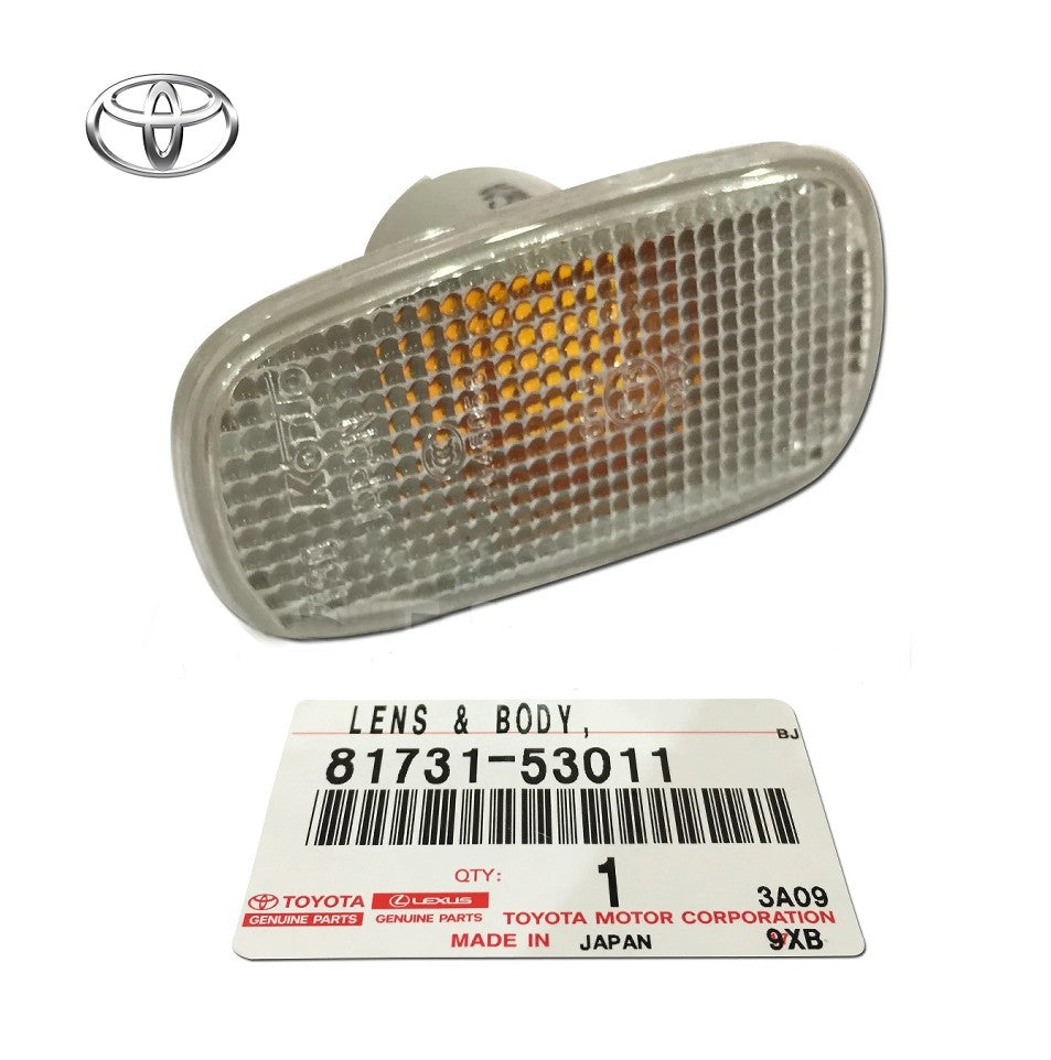Genuine Toyota Side Turn Signal Lamp Lens 81731-53011 Set of 2 OEM New0