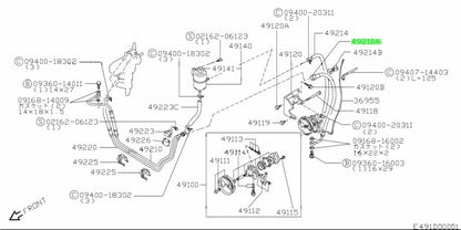OEM Genuine SUZUKI Jimny Power Steering Pressure HosePart 49210-82C21 4921082C210
