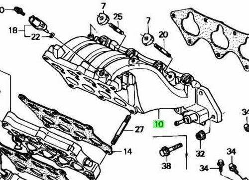 OEM Honda Acura Integra DC2 GS-R Type R B18C Intake Manifold 17100-P72-0101