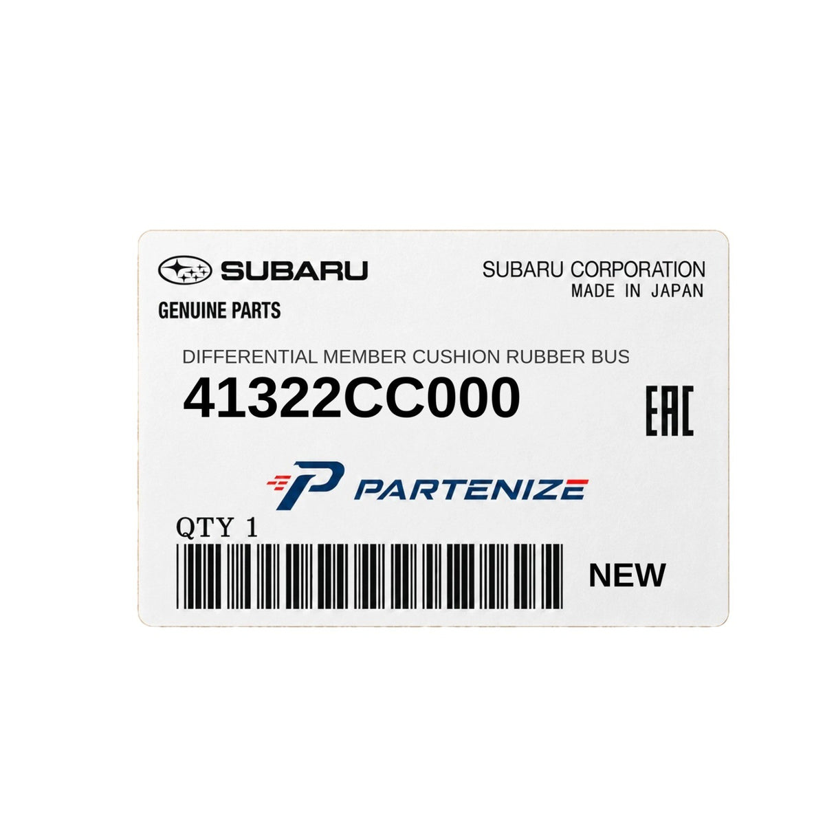 Genuine Subaru Differential Member Cushion Bushing OEM 41322-CC0001