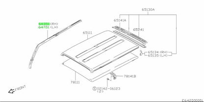 OEM Genuine New Suzuki Jimny Samurai Roof Rail RH/LH Set 64351-82CA0 64751-82CA00