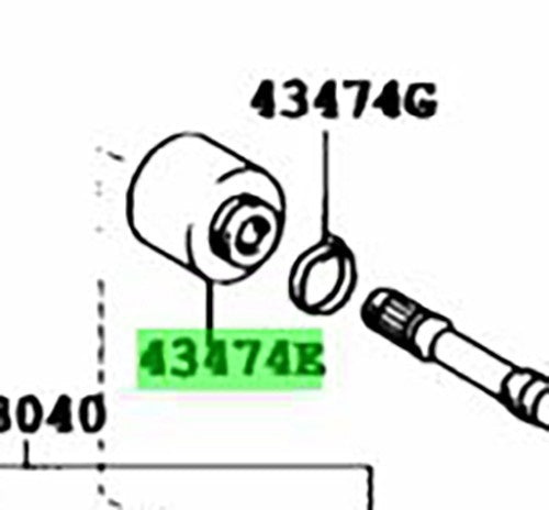 OEM Genuine TOYOTA Lexus New Front Drive Shaft Damper LH 43474-33050 43474330501