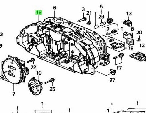 OEM Honda Integra DB8 DC2 Meter Case Assembly 78235-ST7-N01 Genuine1