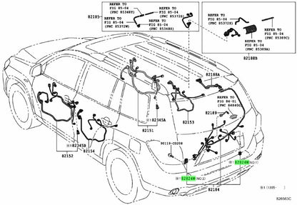 Genuine Toyota Lexus Wiring Harness Connector 82824-480101