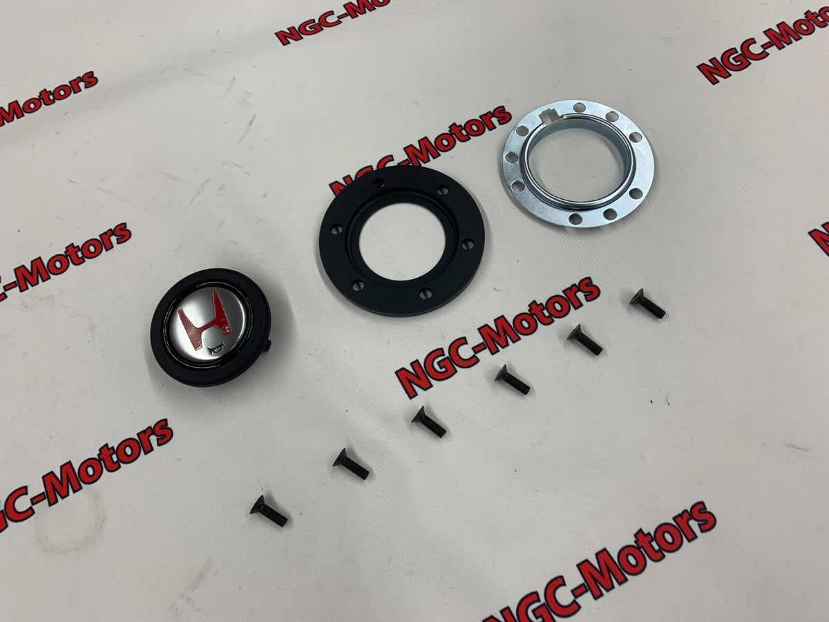 HONDA ACURA NA2 NSX-R Horn Button Switch & Ring & WASHER & 6pcs Screws Set OEM