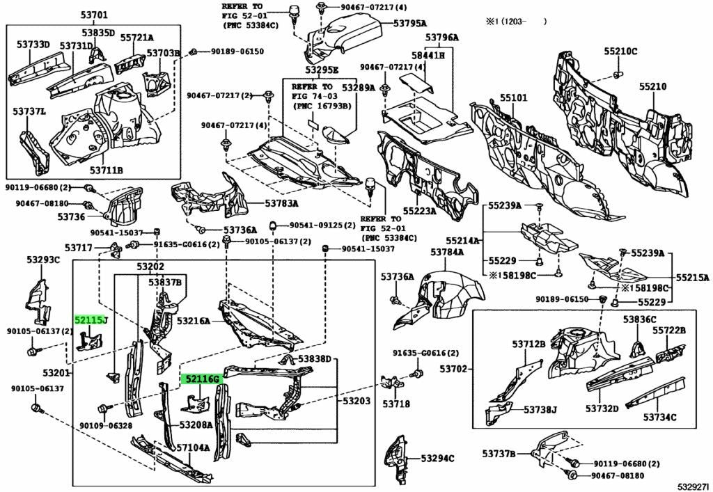TOYOTA Lexus RX270/350/450H FrontBumperSideSupport RH LH 52115-48080 52116-480601