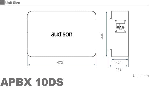 Audison APBX-10DS Box Subwoofer 400W3