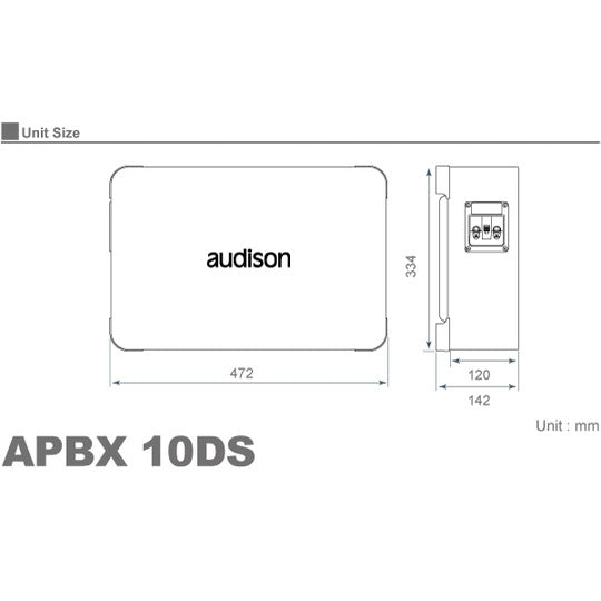 Audison APBX-10DS Box Subwoofer 400W2