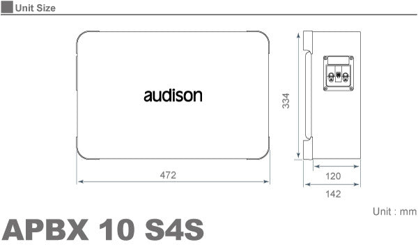 Audison APBX-10S4S Box Subwoofer 400W3