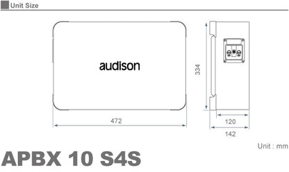 Audison APBX-10S4S Box Subwoofer 400W3