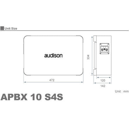 Audison APBX-10S4S Box Subwoofer 400W2