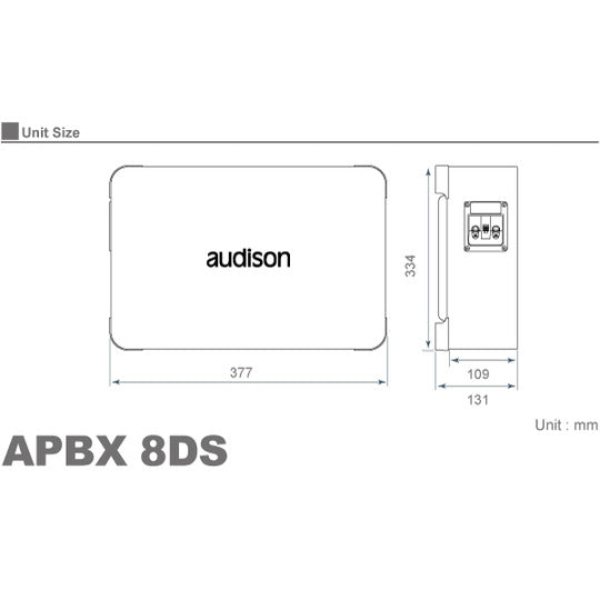 Audison APBX-8DS Box Subwoofer 250W2