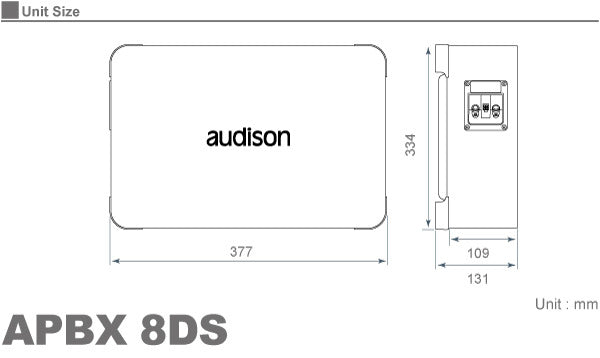 Audison APBX-8DS Box Subwoofer 250W3