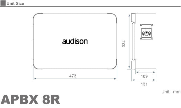 Audison APBX-8R Box Subwoofer 250W3
