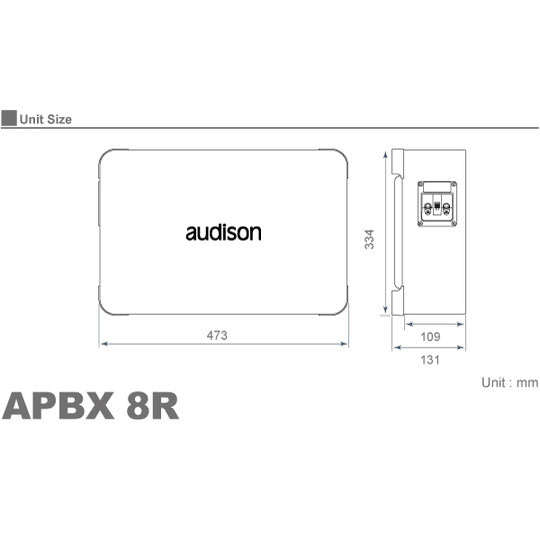Audison APBX-8R Box Subwoofer 250W2