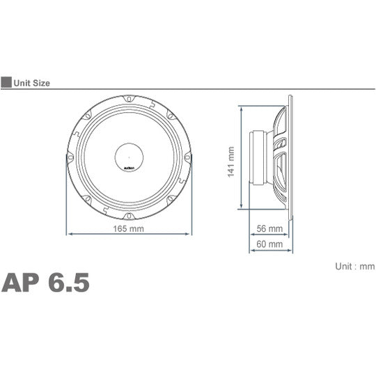 Audison APK-163 Speaker 165mm 3-Way Separate1