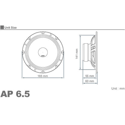 Audison APK-163 Speaker 165mm 3-Way Separate1
