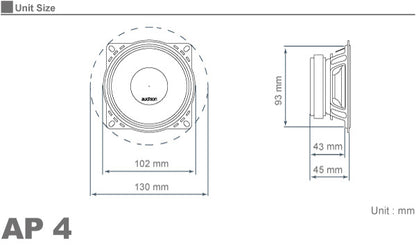 Audison APK-163 Speaker 165mm 3-Way Separate4