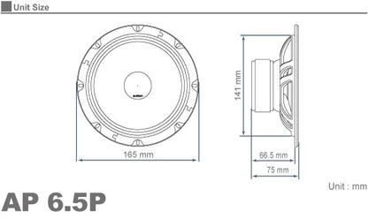 Audison APK-165P Speaker 165mm 2-Way Pair4
