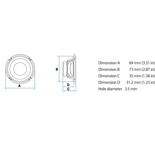 Audison AV-30-II Speaker 70mm Midrange with Grill2