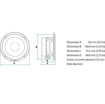 Audison AV-65-P-II Speaker Woofer 165mm2