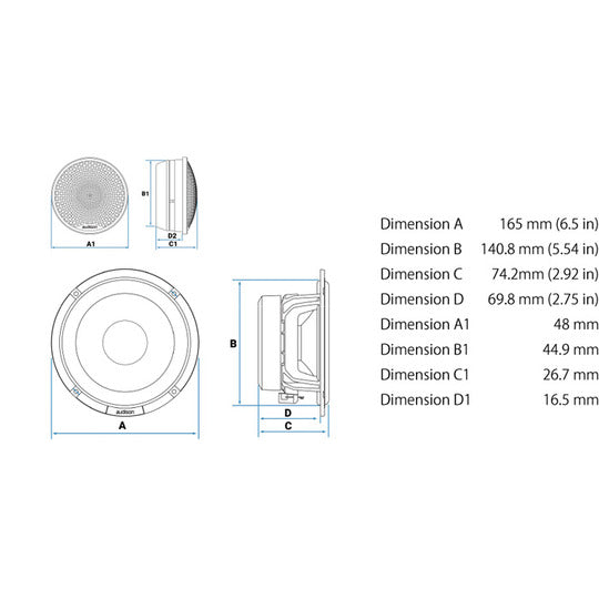 Audison AV-K6-P-II Speaker Passive 2-Way Component Set2