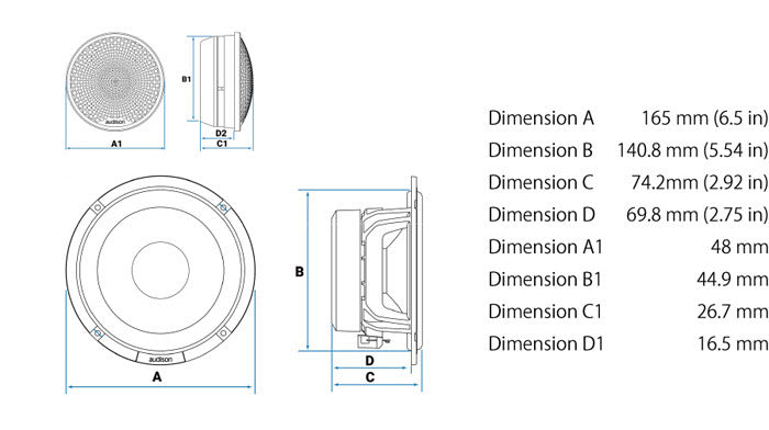 Audison AV-K6-P-II Speaker Passive 2-Way Component Set3