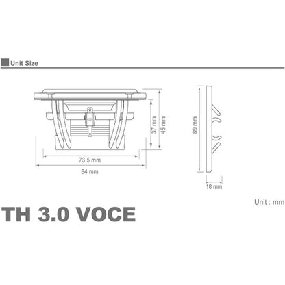 Audison TH-30-II-Voce Midwoofer 80mm 3"2