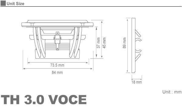 Audison TH-30-II-Voce Midwoofer 80mm 3"3
