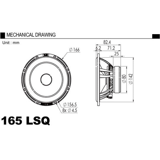 BLAM 165-LSQ Speaker 165mm 2-Way2