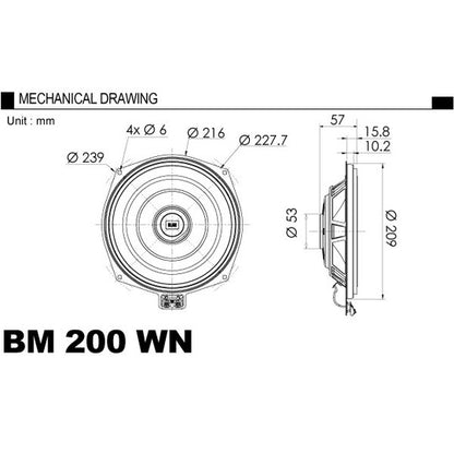 BLAM BM-200-WN Subwoofer 200mm2
