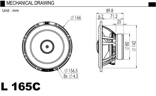 BLAM L165-C Coaxial Speaker 165mm 2 Way3